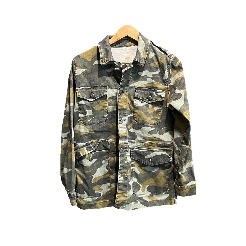 Mother Green Camo Finding Strength The Loose Veteran‎ Women's Jacket Size XS